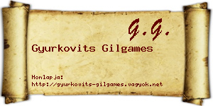 Gyurkovits Gilgames névjegykártya
